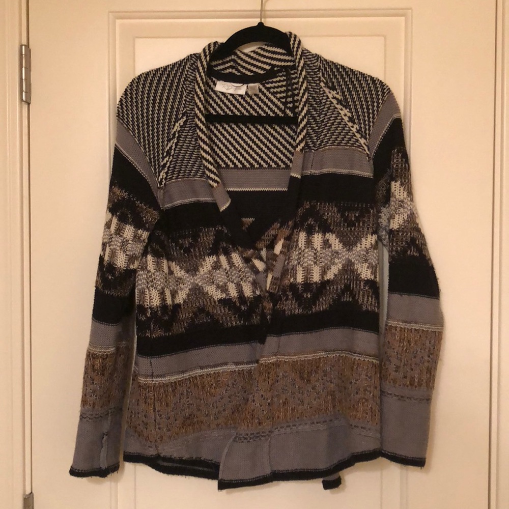 Cozy, open drape cardigan sweater